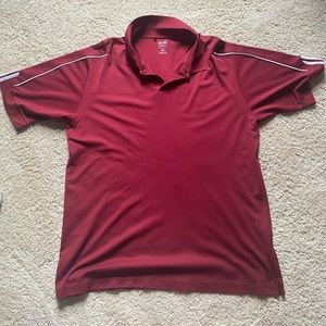 Red men’s adidas polo
